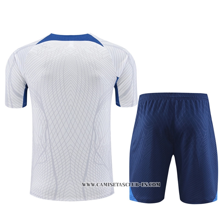 Chandal del Francia 22-23 Manga Corta Blanco - Pantalon Corto